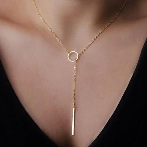 Women's Fashion Y-Shaped Chain Pendant Necklace