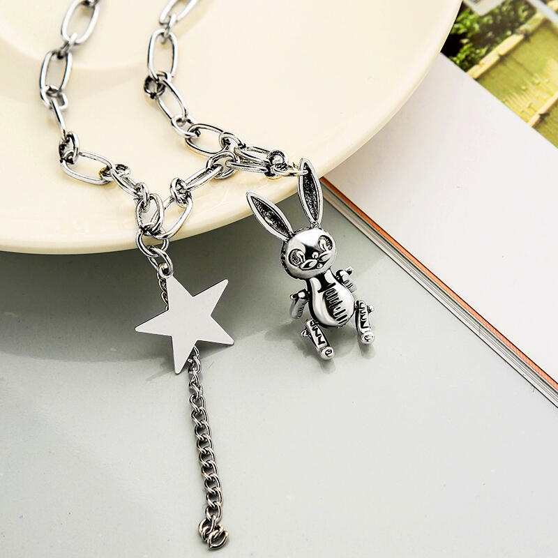 

Vintage Cute Bunny Pendant Necklace, #1;#2, 462544