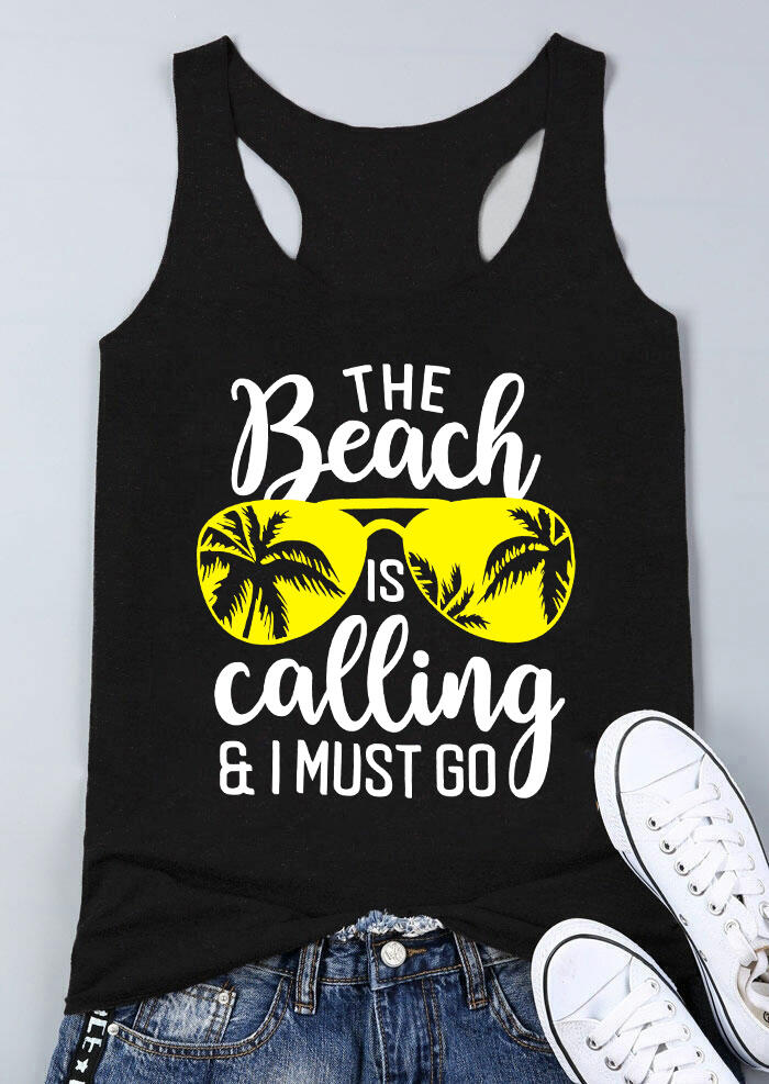 

The Beach Is Calling Tank - Black, 462996