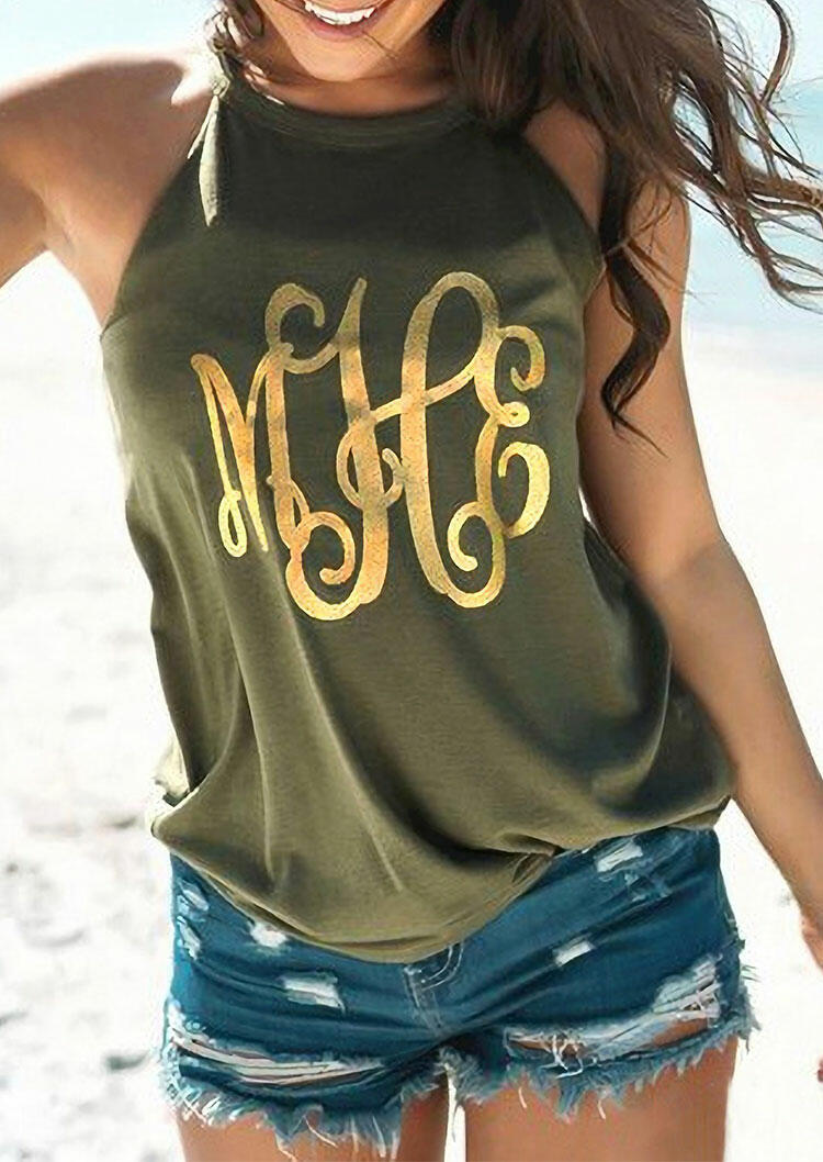 

Monogrammed Camisole - Army Green, 463023