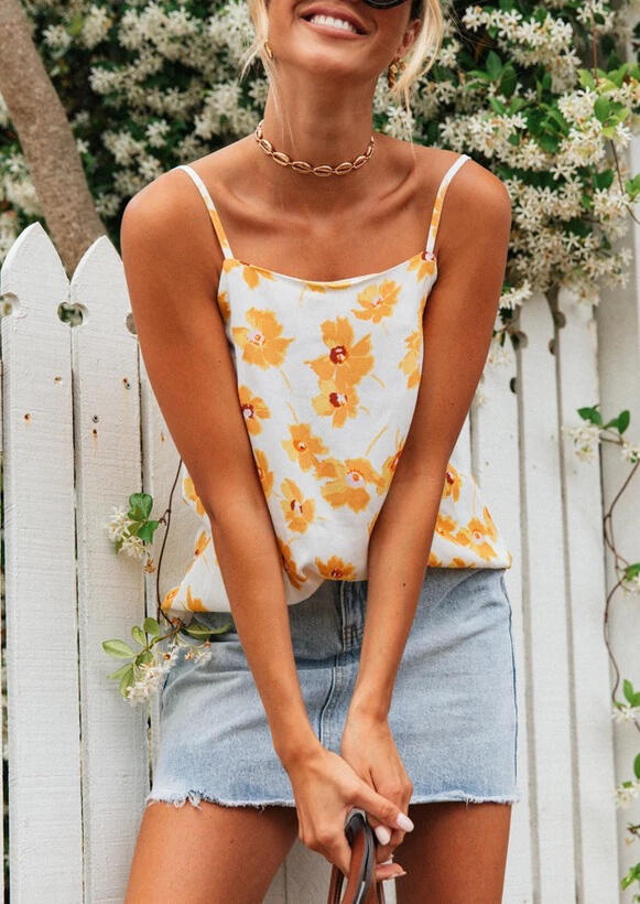 

Tank Tops Sunflower Camisole without Necklace - White. Size