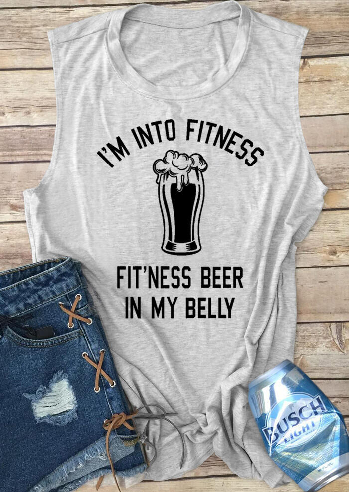 

Tank Tops I'm Into Fitness Casual Tank - Light Grey. Size