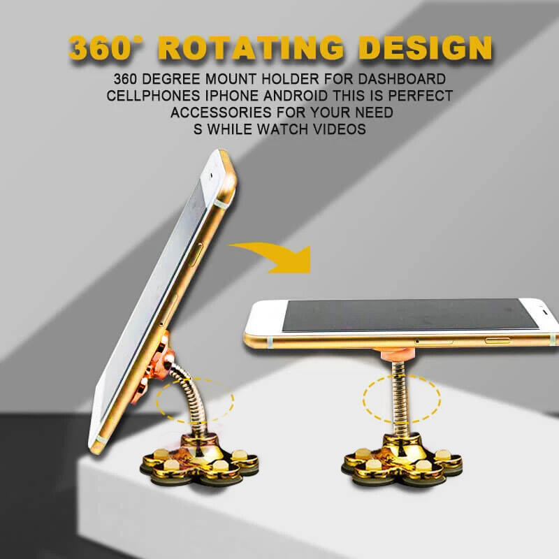 

Rotatable Multi-Angle Double-Sided Phone Holder, Gold;blue;red;silver, 464387