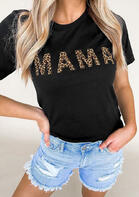 leopard print mama sweatshirt