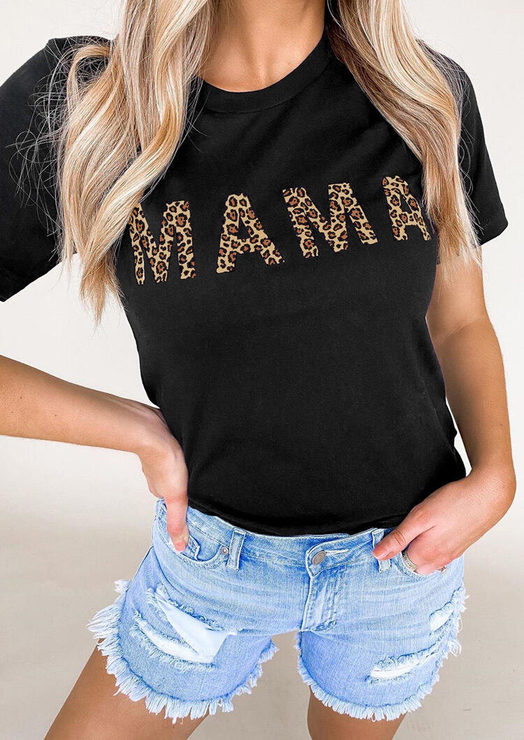 mama sweatshirt leopard