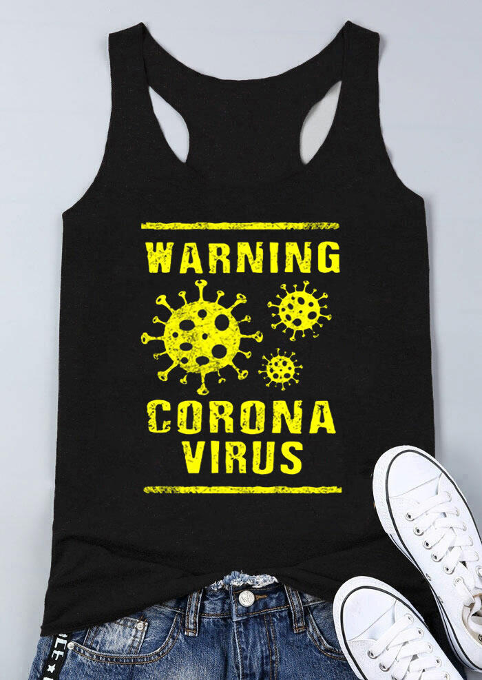 

Presale - Warning Coronavirus Tank - Black, 465631