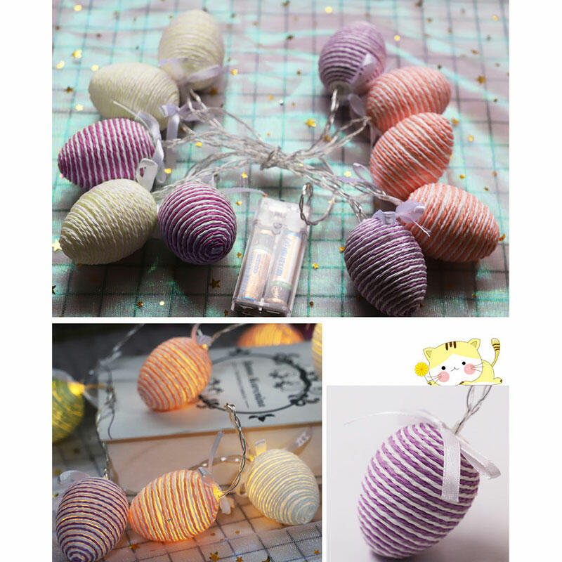 

Home Decor Easter Day Egg Decoration Light String, Pattern1