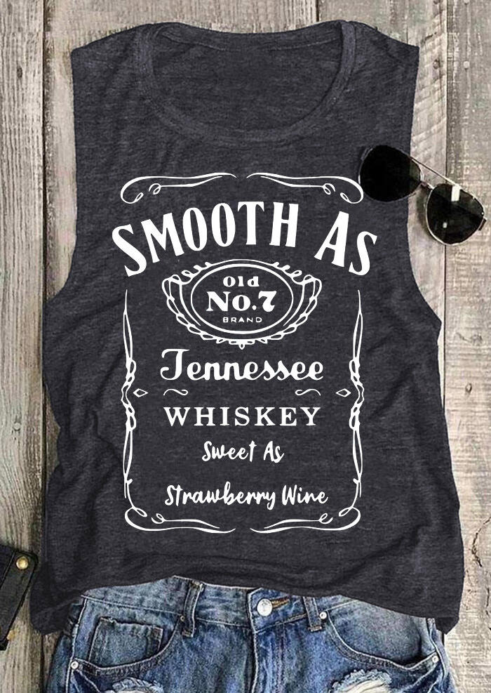 

Tank Tops Smooth As Tennessee Whiskey Tank - Dark Grey. Size