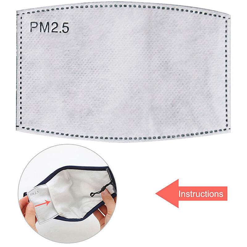 

Masks PM2.5 Mask Filter Anti-Dust Mask Pad without Mask. Size: 10pcs,50pcs, White