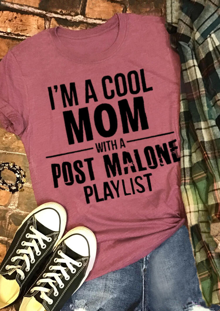 

Tees T-shirts I' A Cool Mom T-Shirt Tee in Brick Red. Size