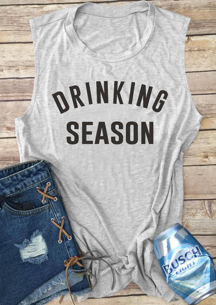 

Presale - Drinking Season Casual Tank - Gray, 466904