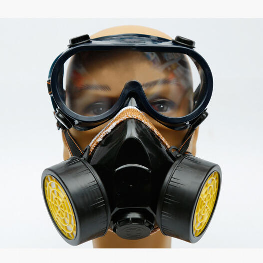 

Masks Anti-Dust Filter Protective Mask with Double Tank. Size, Black