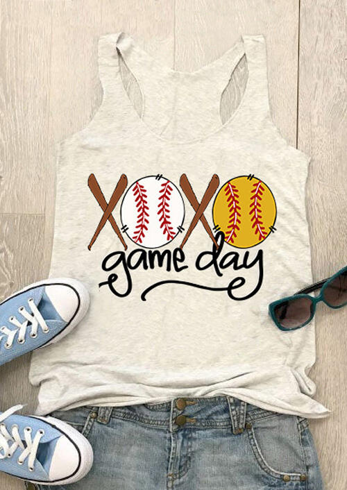 

Presale - XOXO Game Day Baseball Tank- Light Grey, 467027