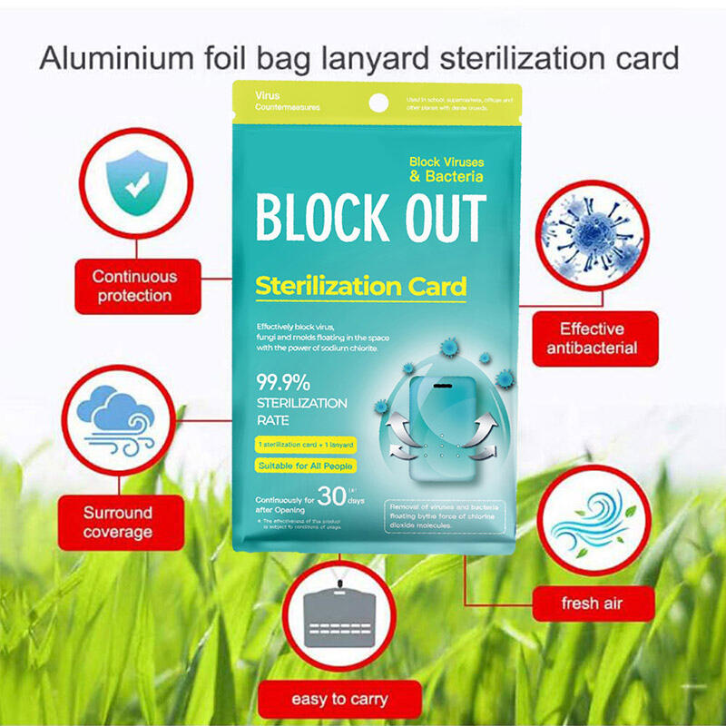 

Portable Virus Block Out Sterilization Card, Green, 467031