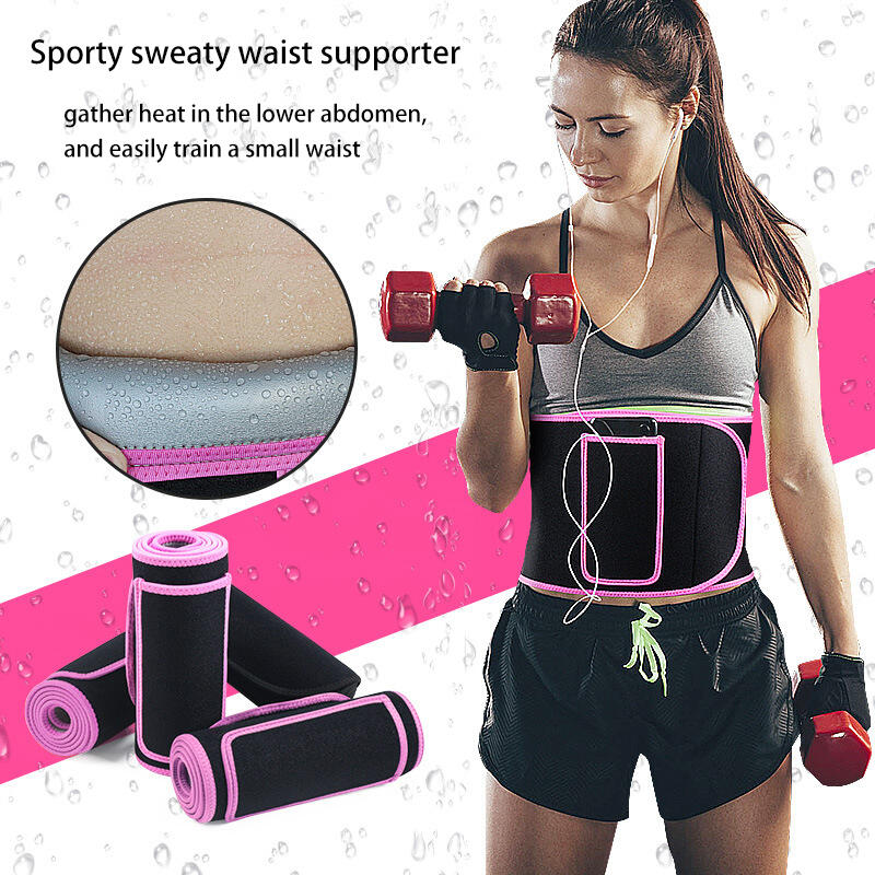 

Sport Product Presale - Fitness Equipment Waist Trimmer Belt, Pink