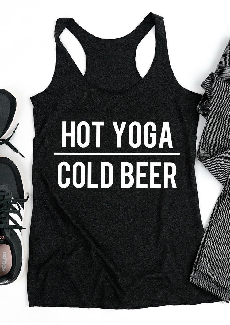 

Tank Tops Presale - Hot Yoga Cold Beer Casual Tank - Black. Size: S,M,,XL