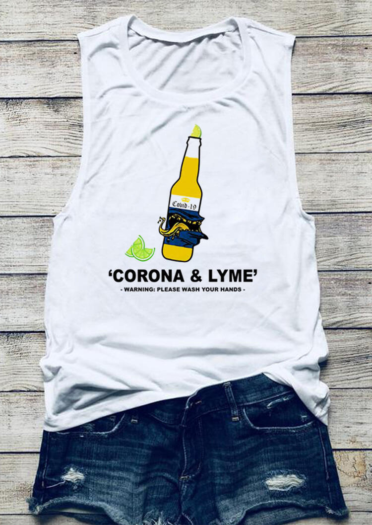 

Tank Tops Presale - Warning Please Wash Your Hands Tank - White. Size: S,M,,XL