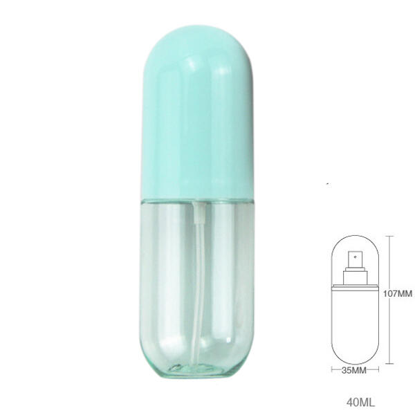 

Health & Beauty Portable Disinfectant Perfume Capsule-Shaped Spray Bottle in Green. Size