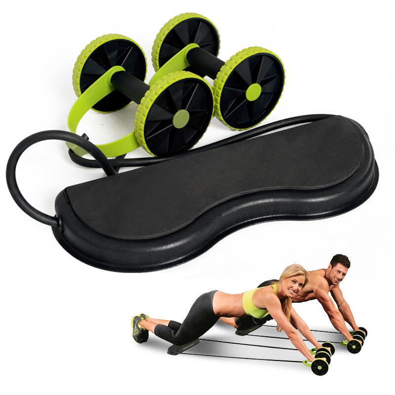 

Sport Product Fitness Abdominal Trainers Double Ab Roller Wheel, Green