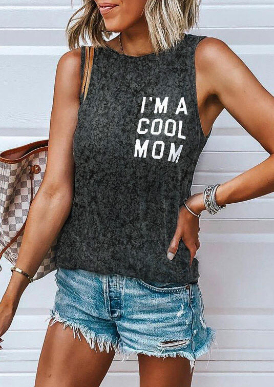 

I' A Cool Mom Casual Tank - Black, 467411