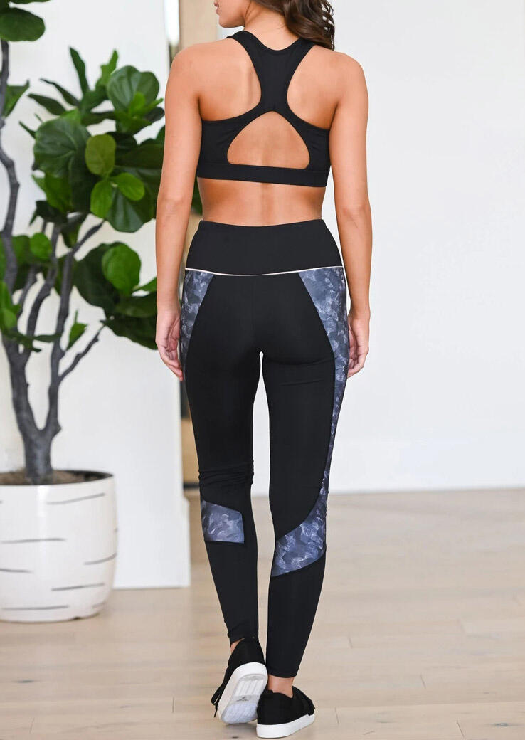 

Presale - Hollow Out Yoga Sport Activewear Set - Black, 467674
