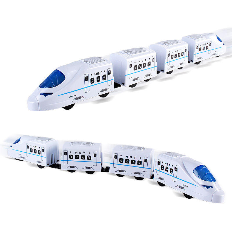 

Hobbies and Toys Kids Four Section High-Speed Train Harmony Toy in White. Size