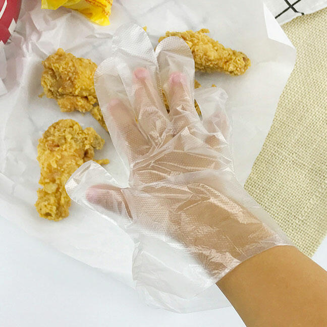 100Pcs Children's Plastic Food Safe Disposable Gloves thumbnail