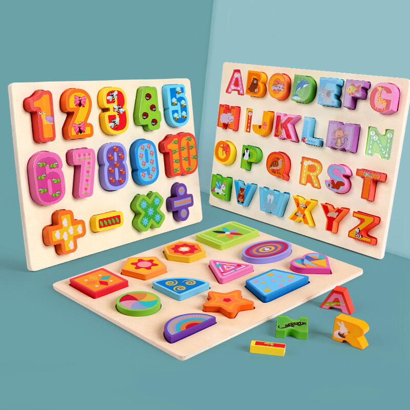 

Numbers and Letters Educational Toy for Toddlers Kids Building Blocks Set in Pattern1. Size