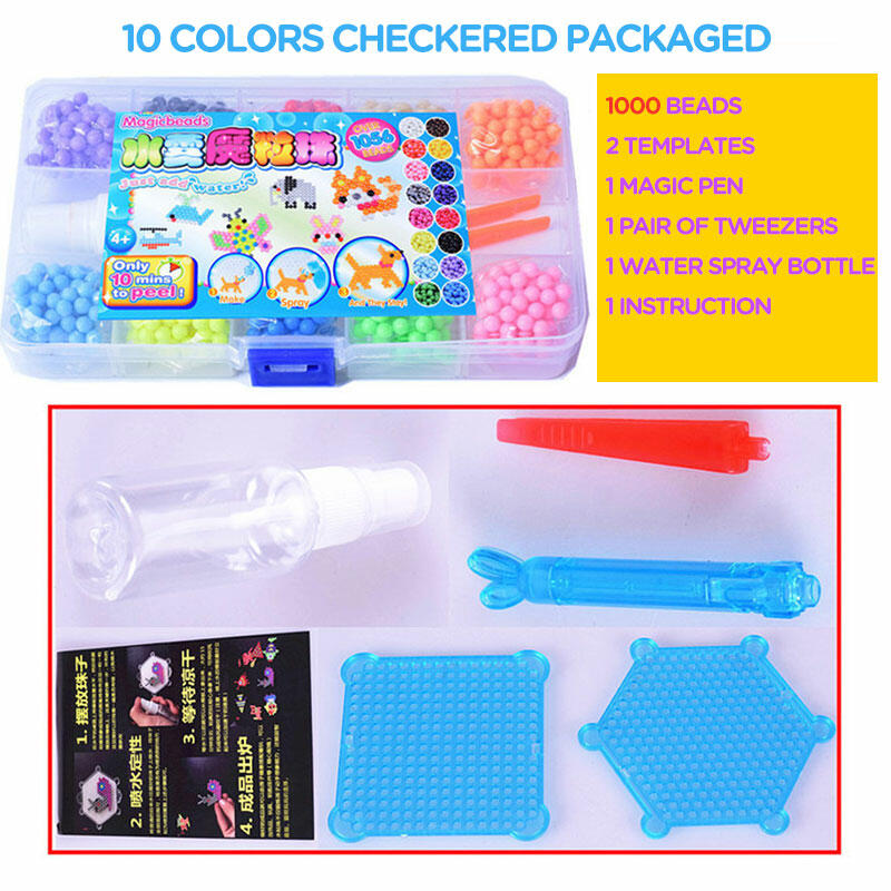

DIY Ball Puzzle Game Kit Water Spray Magic Resin Beads in Pattern1. Size