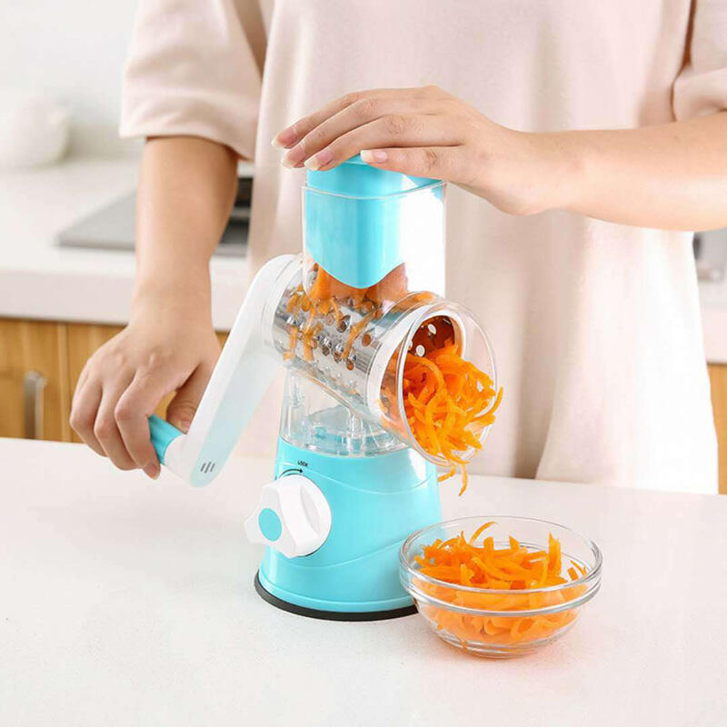 

Manual Rotary Cheese Vegetable Grater, Blue