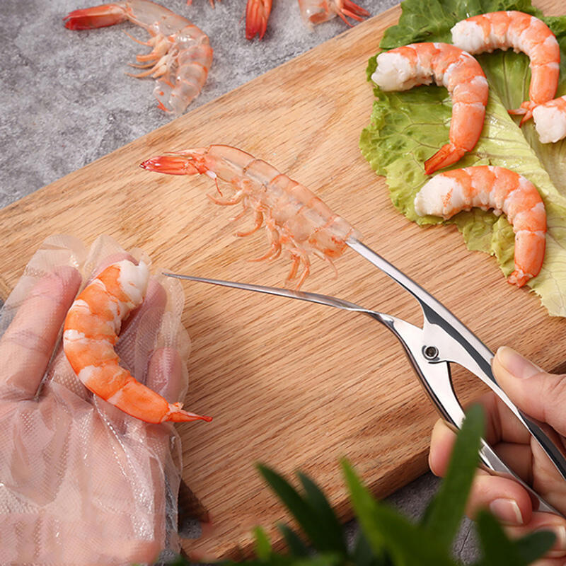 

Stainless Steel Shrimp Deveiner Peel Device, Silver, 468247