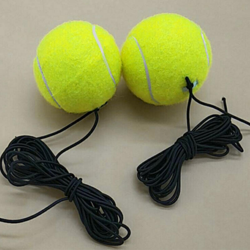 

Elastic Rubber Tennis Ball Single Practice Training Belt Line String Tool, Green