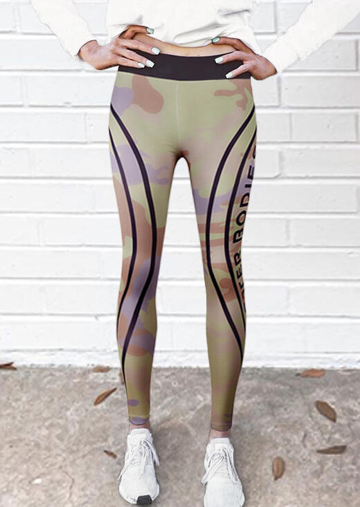 

Presale - Camouflage Printed Yoga Fitness Activewear Leggings, 468433