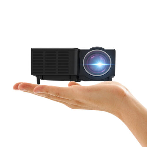 

Mini Portable Projector, Black, 468460