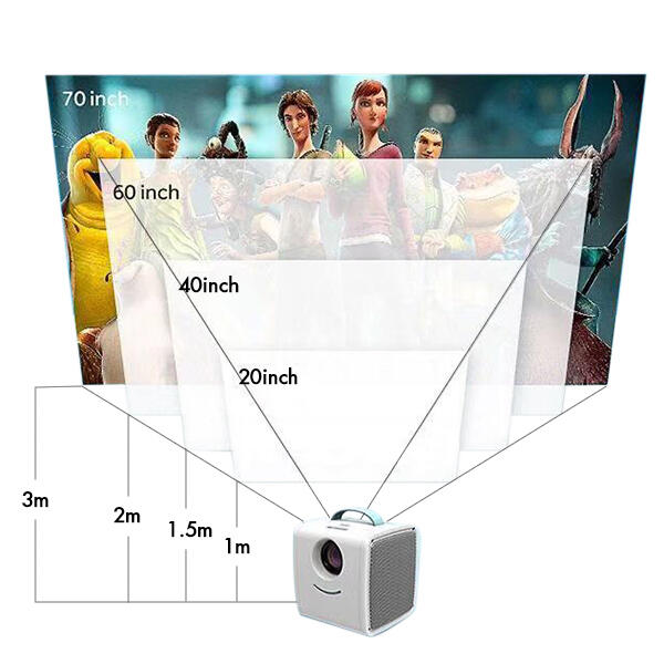 

Home Decor Portable Mini Home Children Movie Projector, Blue