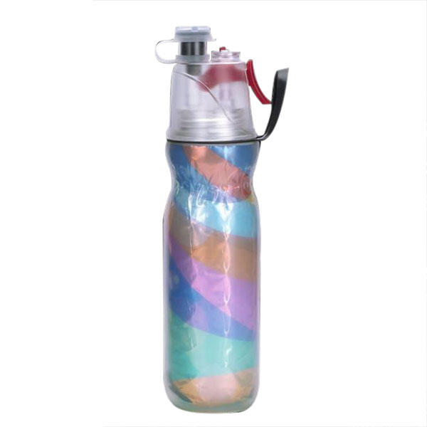 

Sport Water Bottle 590ml Portable Leak-Proof Spray Cup, Multicolor