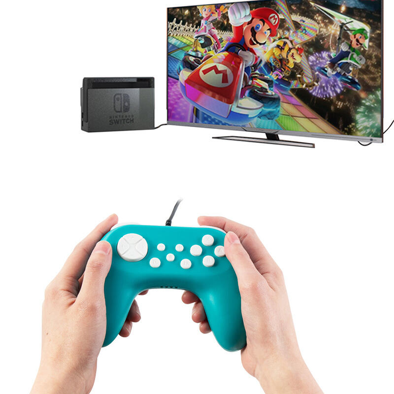 Gamepad Game Controller Vibration Gamepad, Cyan