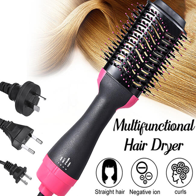 

Home Decor Multi-Function Negative Ion Hair Dryer Brush, Eu plug