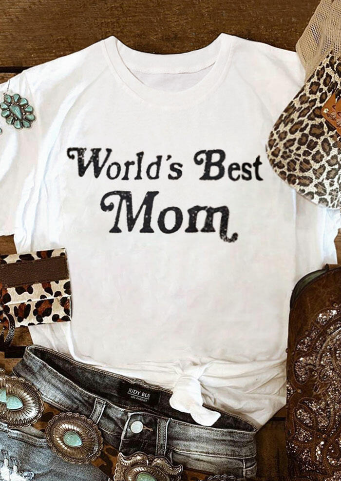 

Presale - World' Best Mom T-Shirt Tee - White, 468797