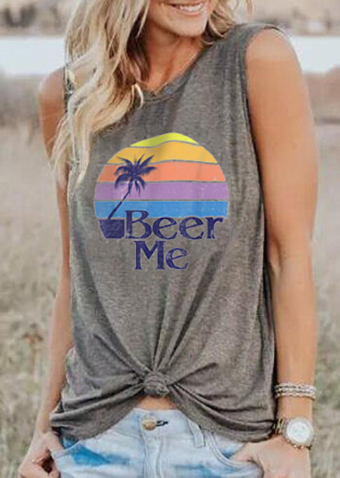 

Beer Me Casual Tank - Gray, 469100