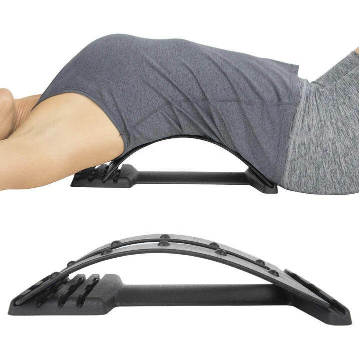 

Sport Product Lumbar Back Massage Stretching Traction Device in Black. Size