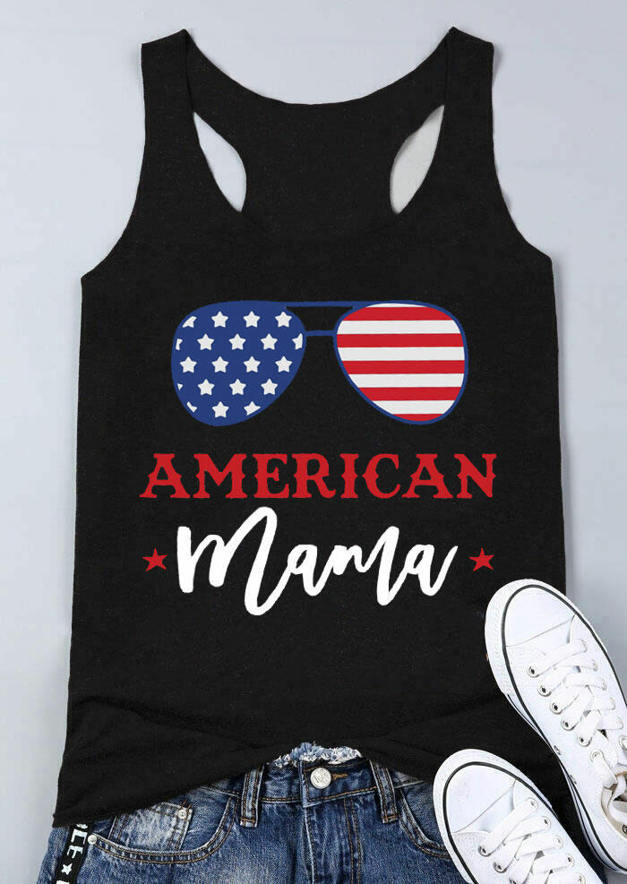 

Tank Tops American Mama Star Glasses Tank in Black. Size
