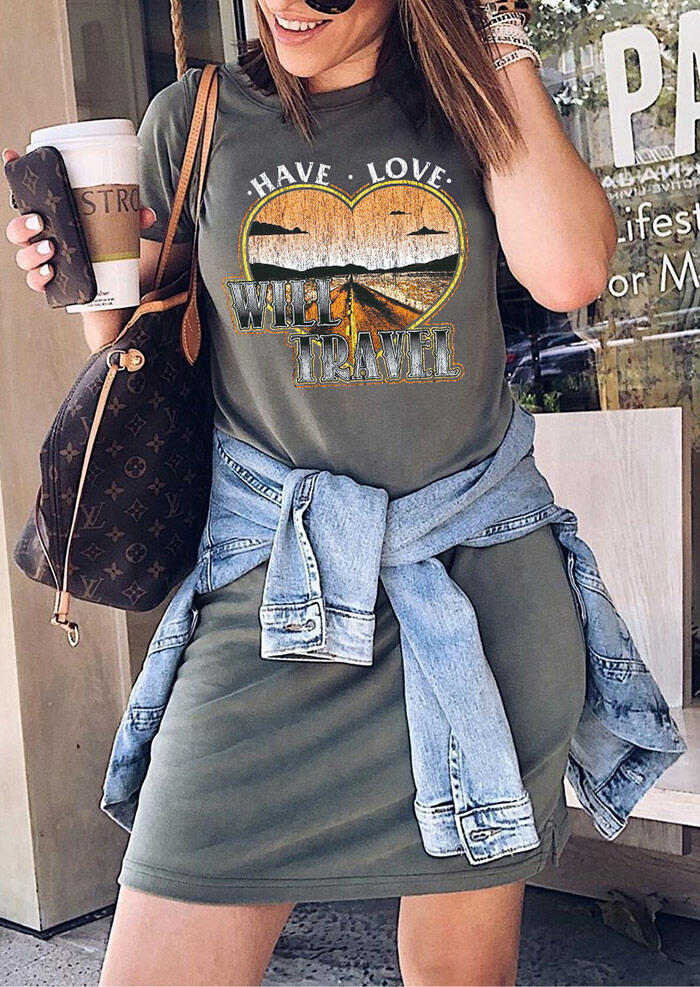 

Mini Dresses Have Love Will Travel Mini Dress in Dark Grey. Size