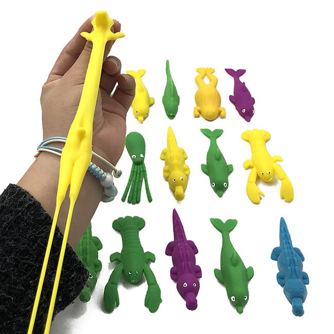 

Sea Animal Elastic Ejection Funny Toy, Random, 469173
