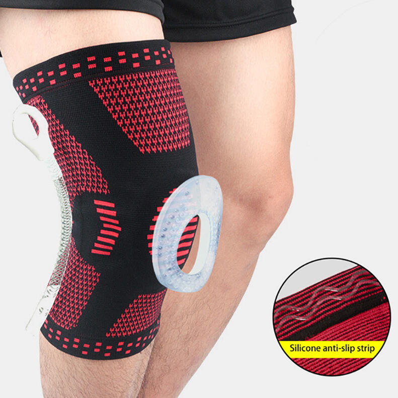

Presale - Sports Knee Pad Elastic Guard Knee Protector (1 Piece, Gray;red, 467195