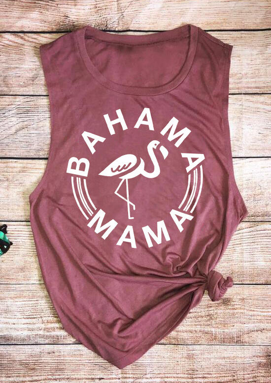 

Tank Tops Bahama Mama Flamingo Tank Top in Cameo Brown. Size