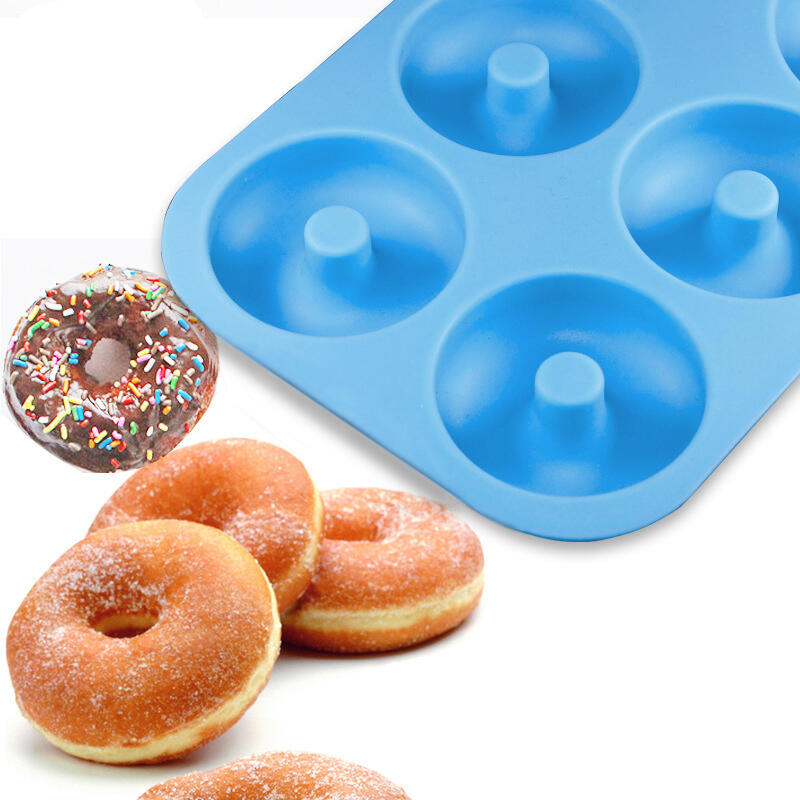 

6 Cups Silicone Muffin Pan Cupcake Baking Molds, Blue, 469553