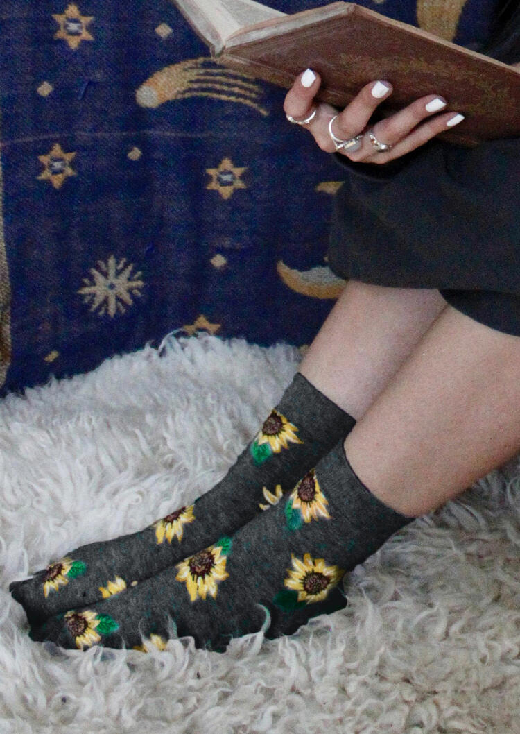 

Socks Sunflower Breathable Casual Socks. Size, Black