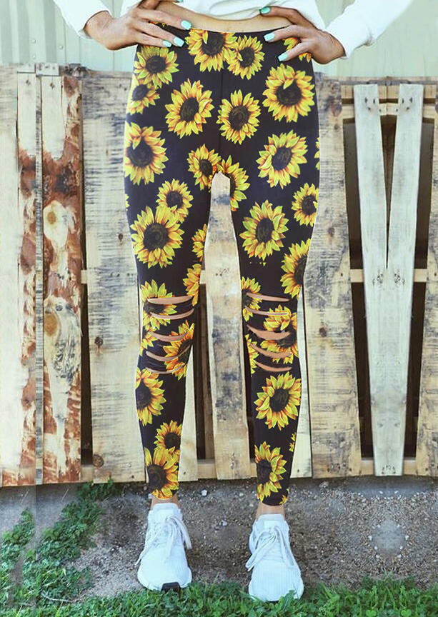 

Activewear Presale - Sunflower Hollow Out Fitness Activewear Leggings - Black. Size: S,M,,XL