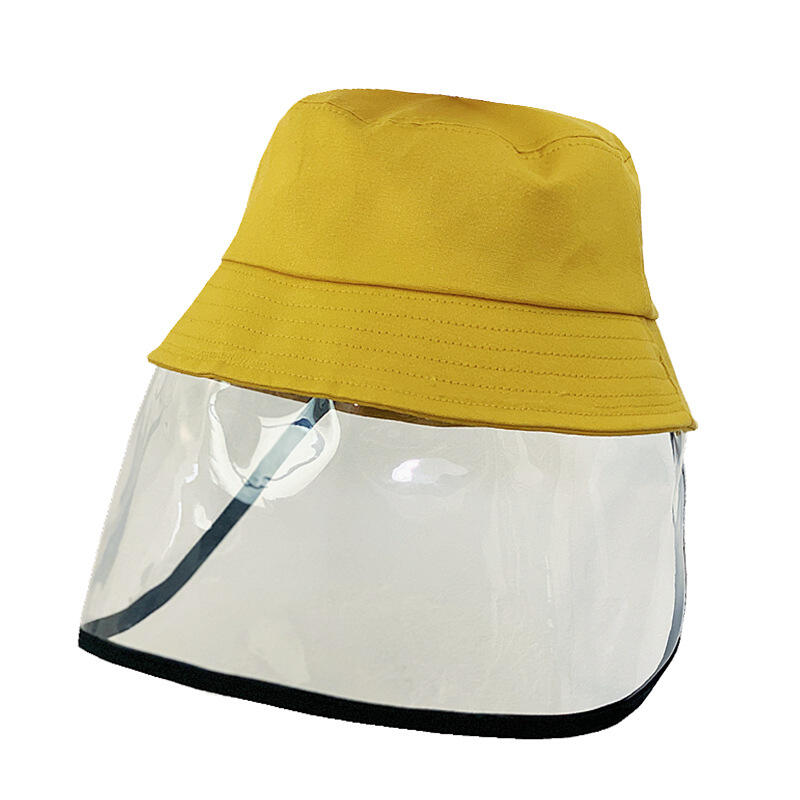 

Hats Children's Fisherman Hat with Splash-Proof Face Shield in Yellow. Size